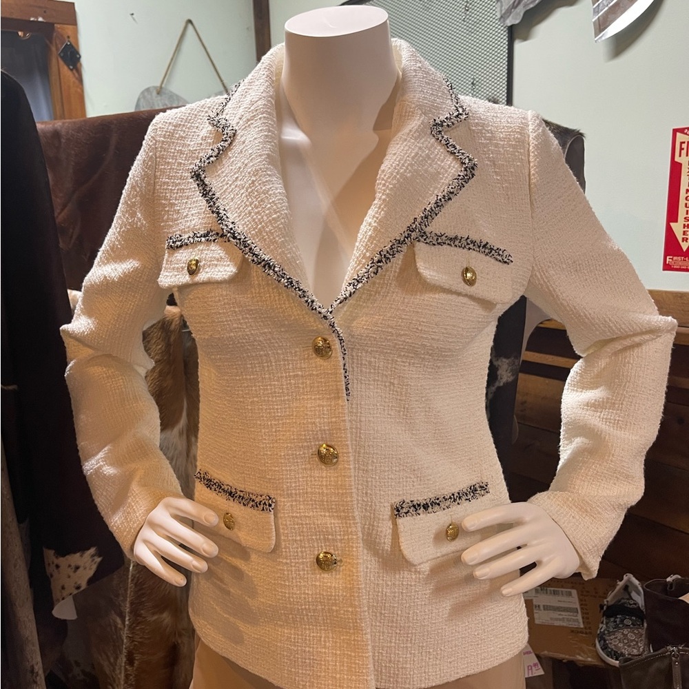 Talbots White Blazer Size 4